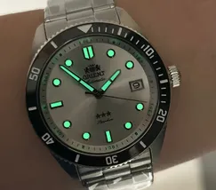 Orient 3 Estrelas Automático Sports Sea NH3SS016 Prata - imagem 7