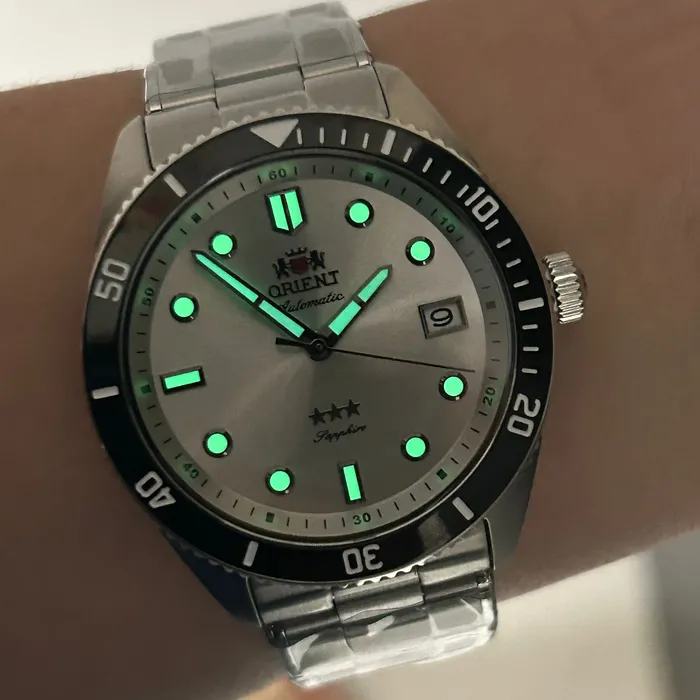 Orient 3 Estrelas Automático Sports Sea NH3SS016 Prata