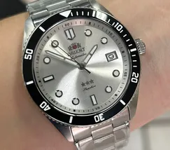 Orient 3 Estrelas Automático Sports Sea NH3SS016 Prata - imagem 6