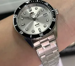 Orient 3 Estrelas Automático Sports Sea NH3SS016 Prata - imagem 5