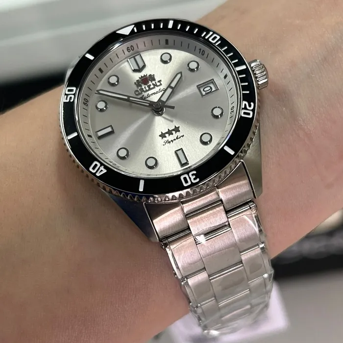 Orient 3 Estrelas Automático Sports Sea NH3SS016 Prata