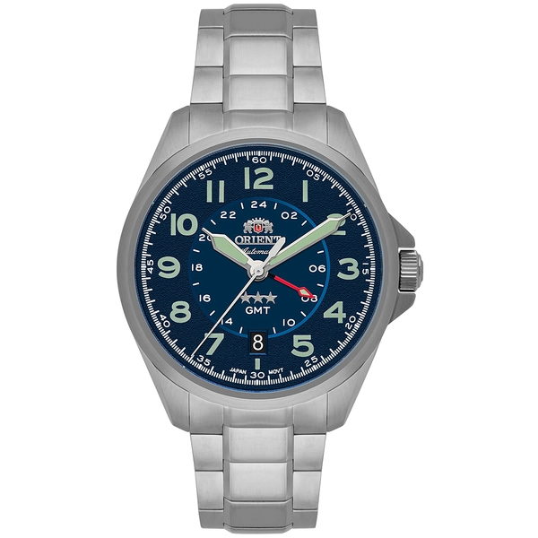Orient 3 Estrelas GMT Automático Sports Land NH3SS017 Azul