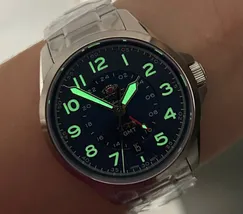 Orient 3 Estrelas GMT Automático Sports Land NH3SS017 Azul - imagem 6