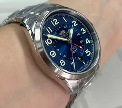 Orient 3 Estrelas GMT Automático Sports Land NH3SS017 Azul - imagem 3