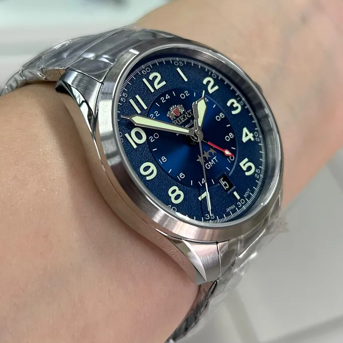 Orient 3 Estrelas GMT Automático Sports Land NH3SS017 Azul