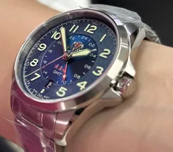 Orient 3 Estrelas GMT Automático Sports Land NH3SS017 Azul - imagem 4