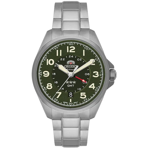 Orient 3 Estrelas GMT Automático Sports Land NH3SS017 verde