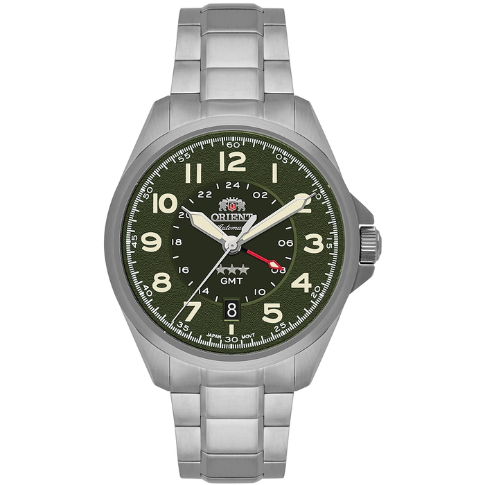 Orient 3 Estrelas GMT Automático Sports Land NH3SS017 verde