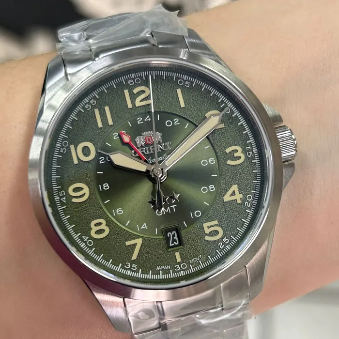 Orient 3 Estrelas GMT Automático Sports Land NH3SS017 verde