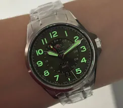Orient 3 Estrelas GMT Automático Sports Land NH3SS017 verde - imagem 7