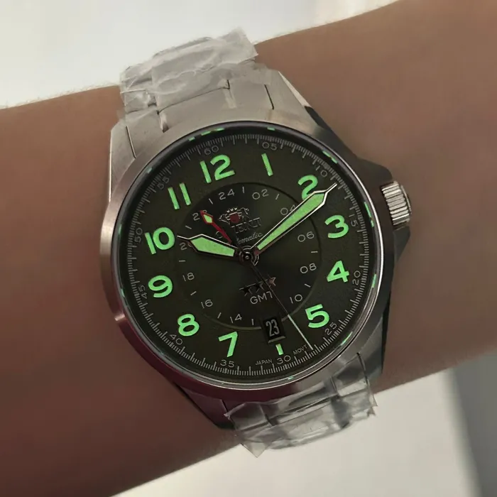 Orient 3 Estrelas GMT Automático Sports Land NH3SS017 verde