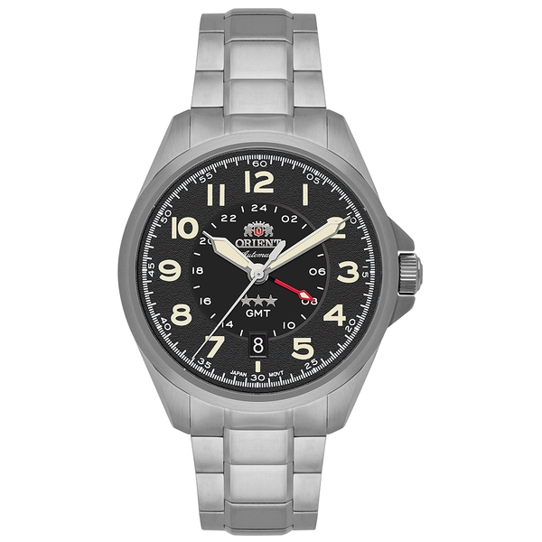 Orient 3 Estrelas GMT Automático Sports Land NH3SS017 Preto