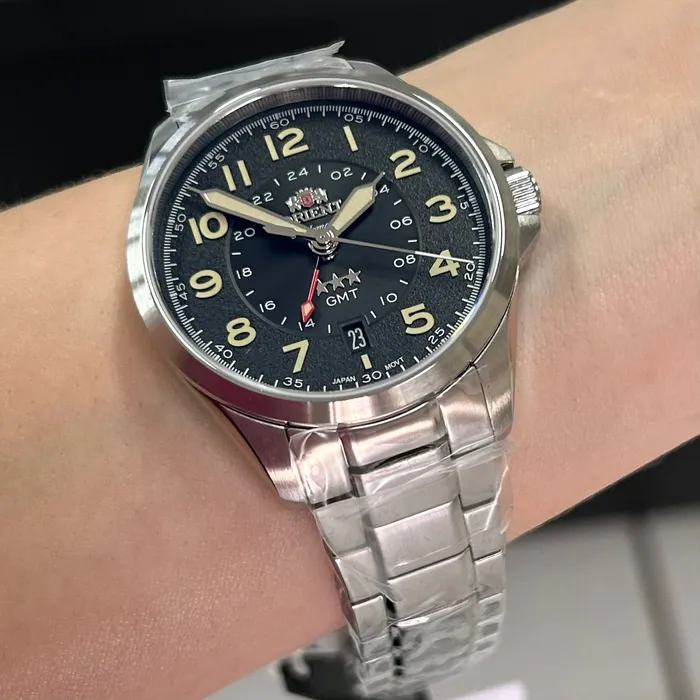 Orient 3 Estrelas GMT Automático Sports Land NH3SS017 Preto