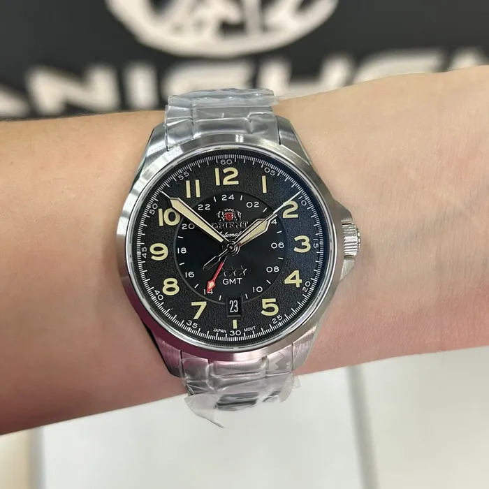 Orient 3 Estrelas GMT Automático Sports Land NH3SS017 Preto