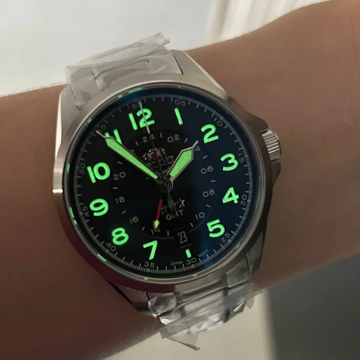 Orient 3 Estrelas GMT Automático Sports Land NH3SS017 Preto