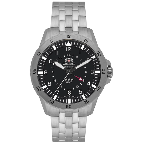 Orient 3 Estrelas GMT Automático Sports Air NH3SS018 Preto