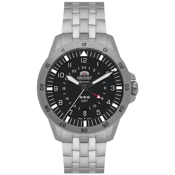 Orient 3 Estrelas GMT Automático Sports Air NH3SS018 Preto