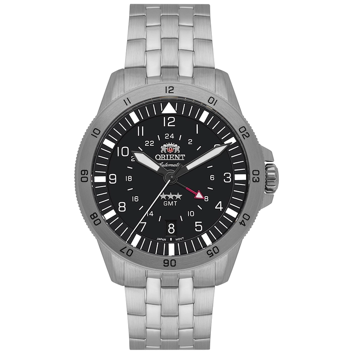 Orient 3 Estrelas GMT Automático Sports Air NH3SS018 Preto