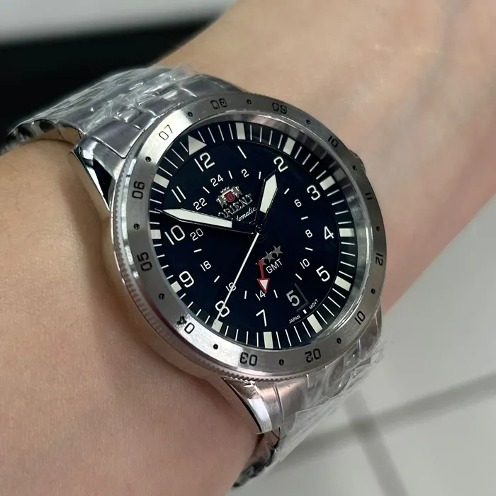 Orient 3 Estrelas GMT Automático Sports Air NH3SS018 Preto