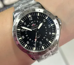 Orient 3 Estrelas GMT Automático Sports Air NH3SS018 Preto - imagem 6