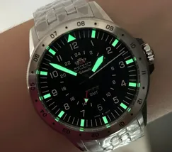 Orient 3 Estrelas GMT Automático Sports Air NH3SS018 Preto - imagem 7