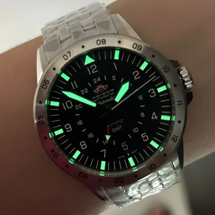 Orient 3 Estrelas GMT Automático Sports Air NH3SS018 Preto