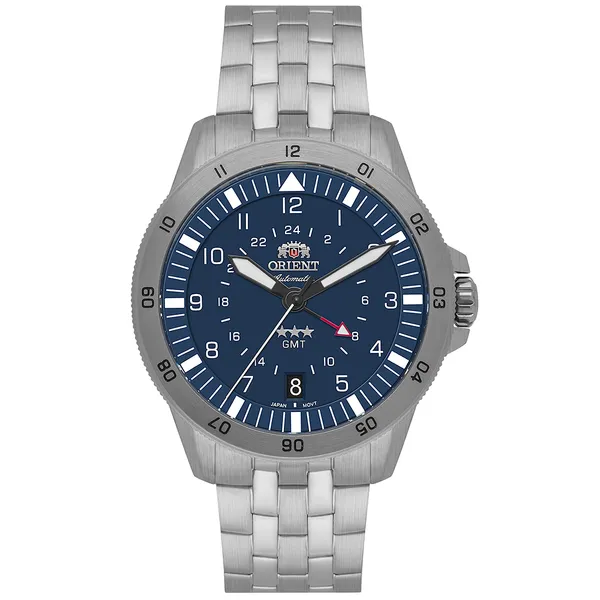 Orient 3 Estrelas GMT Automático Sports Air NH3SS018 Azul