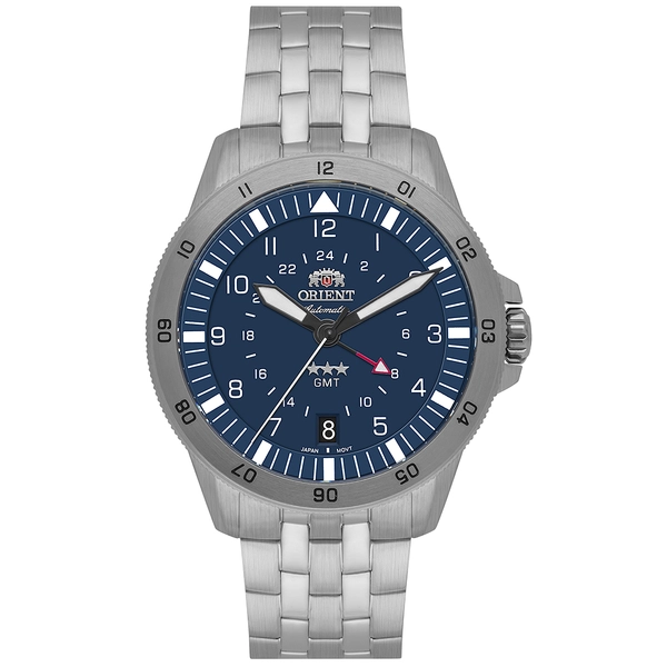 Orient 3 Estrelas GMT Automático Sports Air NH3SS018 Azul