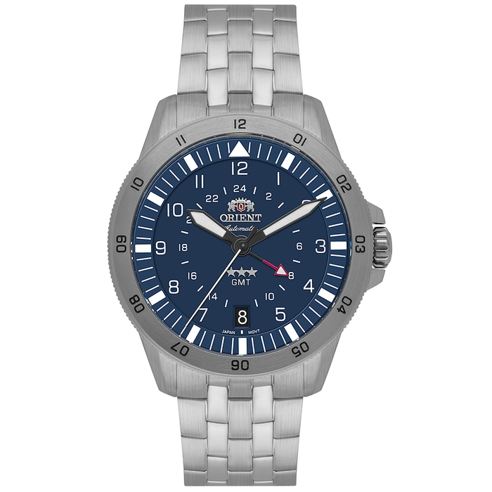 Orient 3 Estrelas GMT Automático Sports Air NH3SS018 Azul