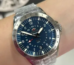 Orient 3 Estrelas GMT Automático Sports Air NH3SS018 Azul - imagem 1