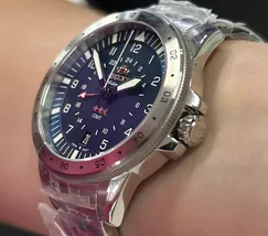 Orient 3 Estrelas GMT Automático Sports Air NH3SS018 Azul - imagem 4