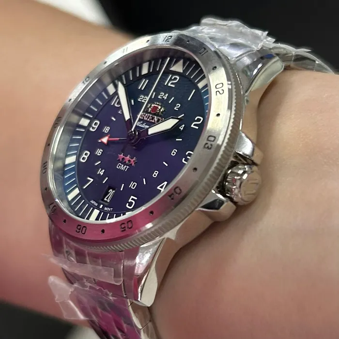 Orient 3 Estrelas GMT Automático Sports Air NH3SS018 Azul