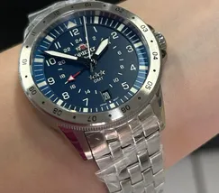 Orient 3 Estrelas GMT Automático Sports Air NH3SS018 Azul - imagem 5