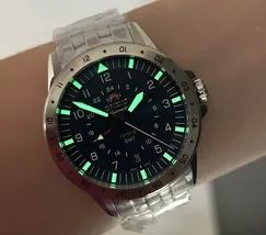 Orient 3 Estrelas GMT Automático Sports Air NH3SS018 Azul - imagem 7