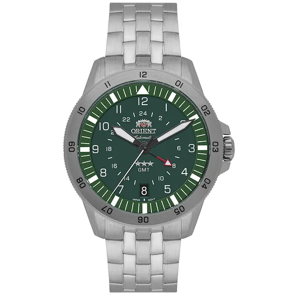 Orient 3 Estrelas GMT Automático Sports Air NH3SS018 Verde