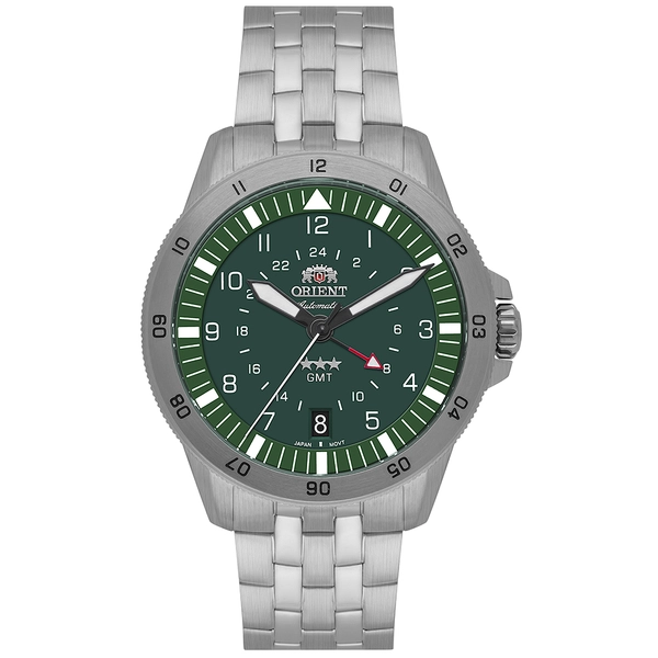 Orient 3 Estrelas GMT Automático Sports Air NH3SS018 Verde