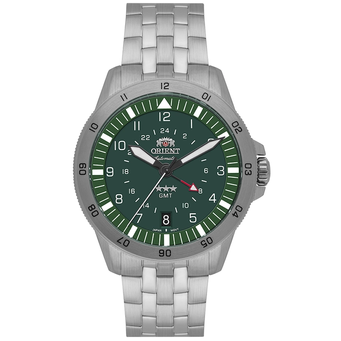 Orient 3 Estrelas GMT Automático Sports Air NH3SS018 Verde