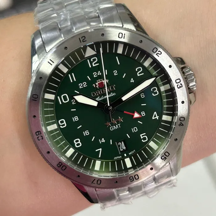 Orient 3 Estrelas GMT Automático Sports Air NH3SS018 Verde