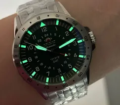 Orient 3 Estrelas GMT Automático Sports Air NH3SS018 Verde - imagem 7