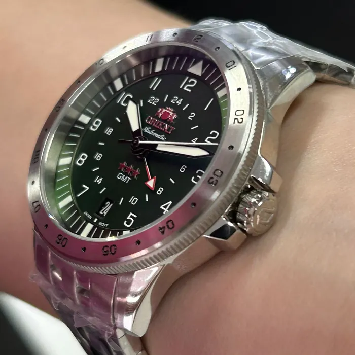 Orient 3 Estrelas GMT Automático Sports Air NH3SS018 Verde