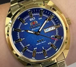 Orient 3 EStrelas Automático Classico NH3GG006 Azul - imagem 1