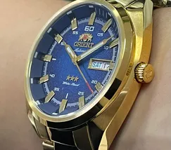 Orient 3 EStrelas Automático Classico NH3GG006 Azul - imagem 3