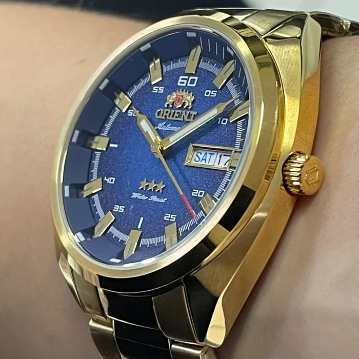 Orient 3 EStrelas Automático Classico NH3GG006 Azul
