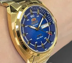 Orient 3 EStrelas Automático Classico NH3GG006 Azul - imagem 4