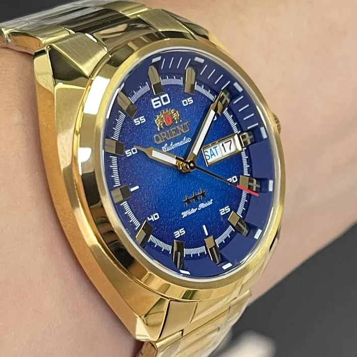Orient 3 EStrelas Automático Classico NH3GG006 Azul