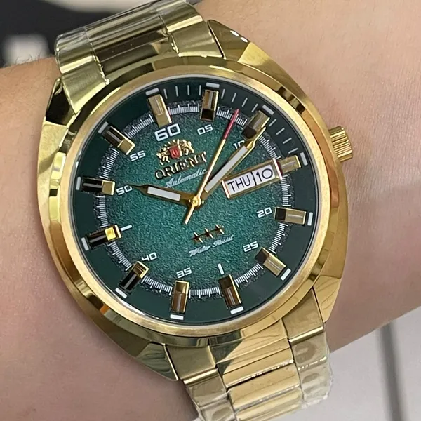 Orient 3 EStrelas Automático Classico NH3GG006 Verde