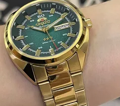 Orient 3 EStrelas Automático Classico NH3GG006 Verde - imagem 5