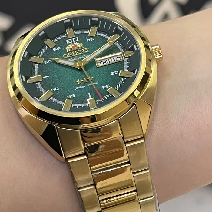 Orient 3 EStrelas Automático Classico NH3GG006 Verde