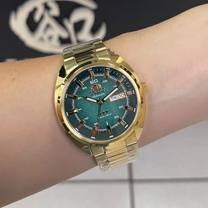 Orient 3 EStrelas Automático Classico NH3GG006 Verde