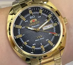 Orient 3 EStrelas Automático Classico NH3GG006 Preto - imagem 1